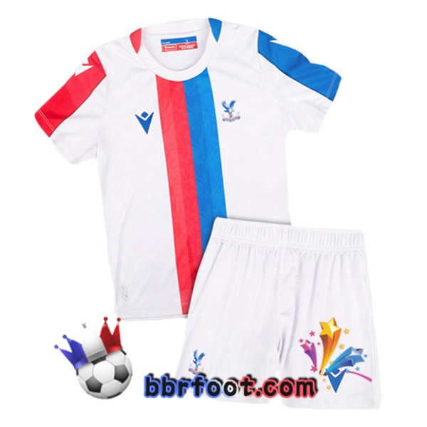 Maillot Foot Crystal Palace Enfant Exterieur Blanc 2025/2026