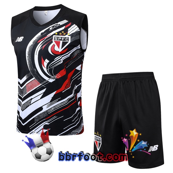 Gilet Foot Sao Paulo FC + Shorts Noir 2025/2026