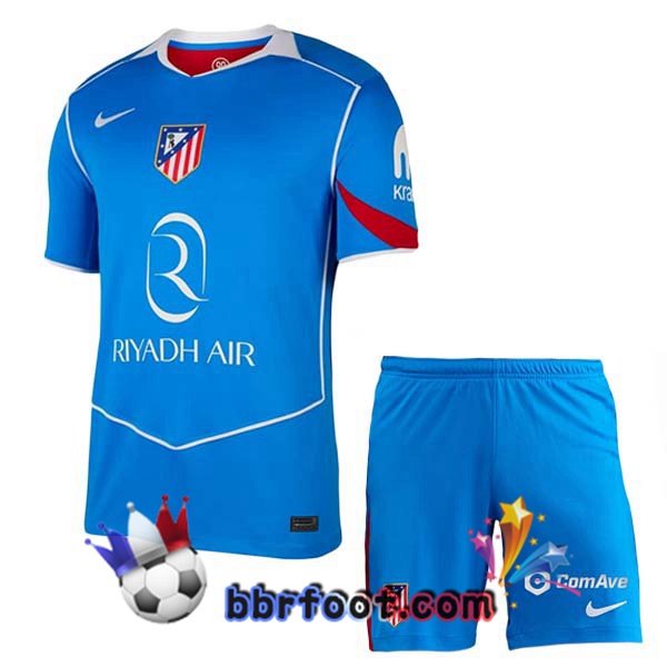 Maillot Foot Atletico Madrid Enfant Third Bleu 2025/2026