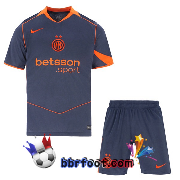 Maillot Foot Inter Milan Enfant Third Gris 2025/2026