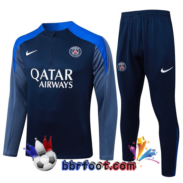 Survetement Foot Paris PSG Bleu Royal 2025/2026