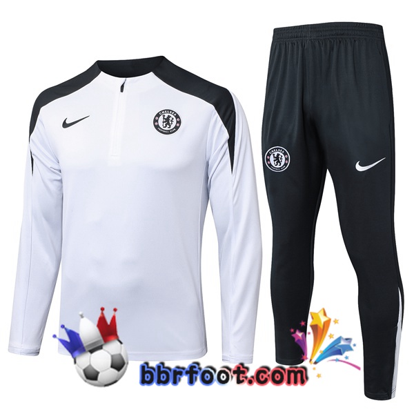 Survetement Foot FC Chelsea Blanc 2025/2026
