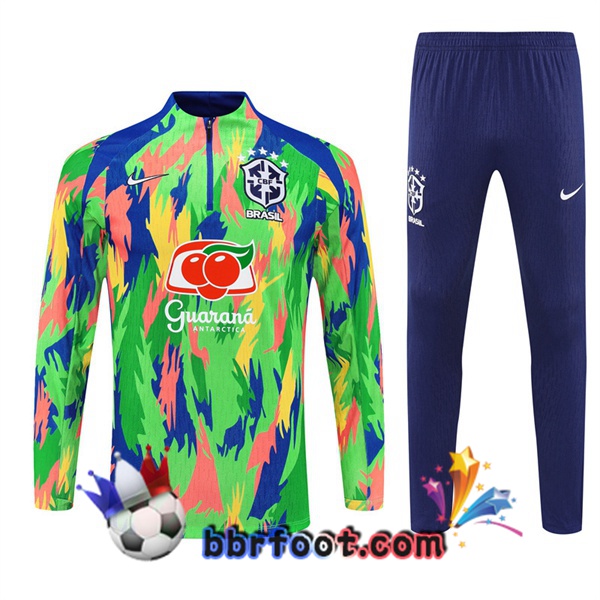Survetement Foot Bresil Vert 2025/2026