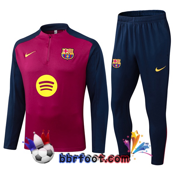 Survetement Foot FC Barcelone Rouge Bleu Royal 2025/2026