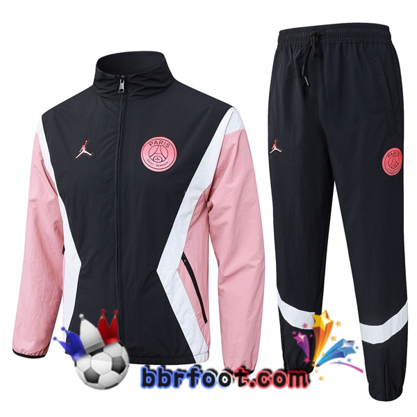 Survetement Foot - Veste Jordan Paris PSG Noir Rose 2025/2026