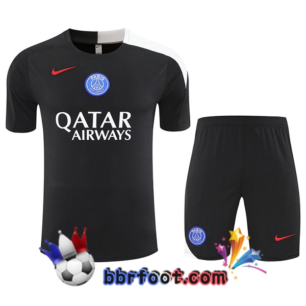 Ensemble Training T-Shirts Paris PSG + Shorts Noir 2025/2026