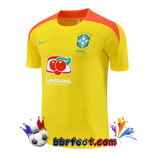 Training T-Shirts Bresil Jaune 2025/2026