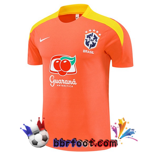Training T-Shirts Bresil Orange 2025/2026