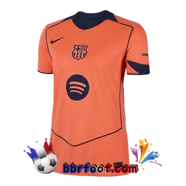 Maillot Foot FC Barcelone Femme Third Rouge 2025/2026