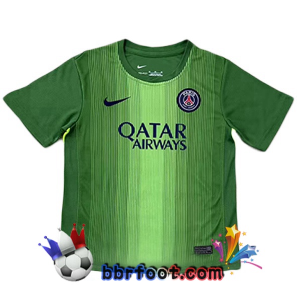 Maillot Foot Paris PSG Gardien de but Vert 2025/2026