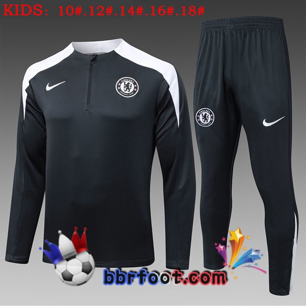Survetement Foot FC Chelsea Enfant Gris 2025/2026