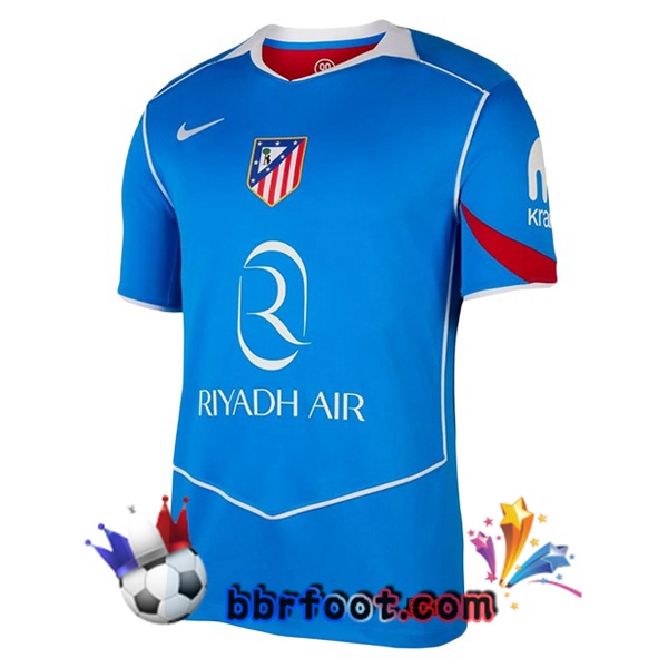 Maillot Foot Atletico Madrid Third Bleu 2025/2026