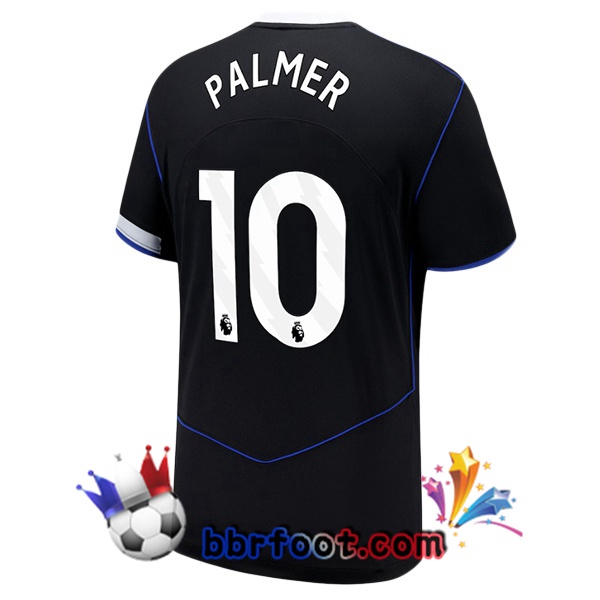 Maillot Foot FC Chelsea (Palmer 10) Third Noir 2025/2026