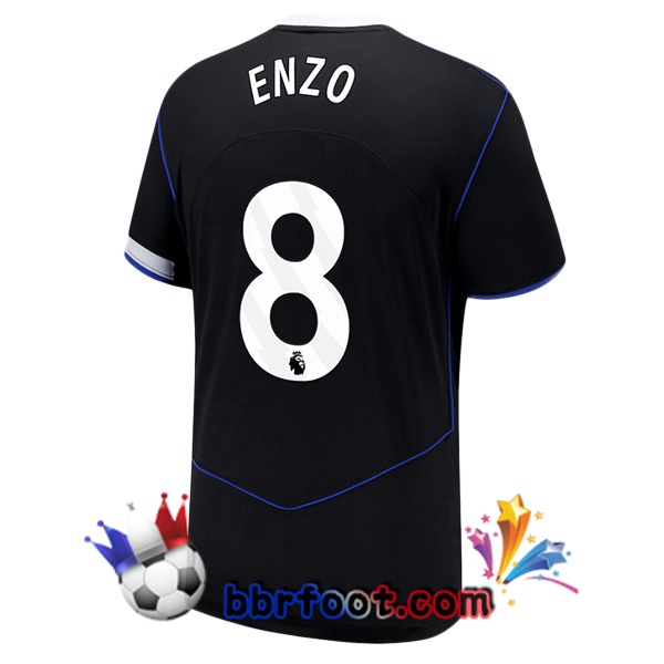 Maillot Foot FC Chelsea (Enzo 8) Third Noir 2025/2026