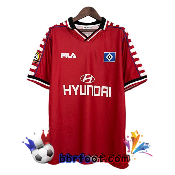 Maillot Foot Hamburger SV Retro Third Rouge 2000-2001