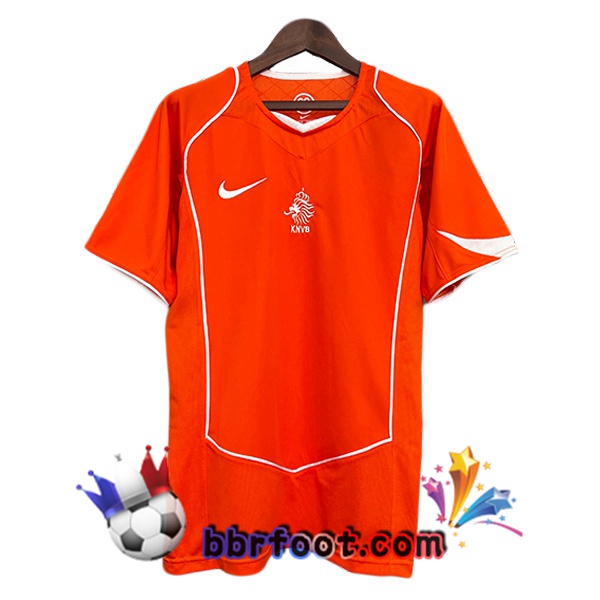Maillot Foot Paesi Bassi Retro Domicile Orange 2004