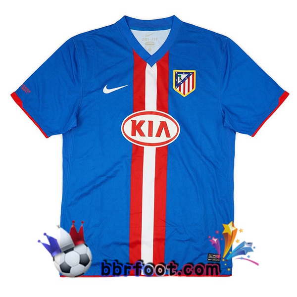 Maillot Foot Atletico Madrid Retro Exterieur Bleu 2010-2011