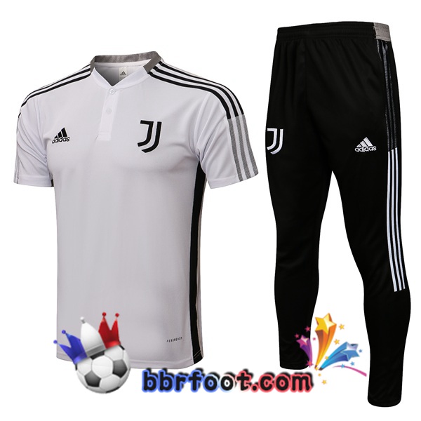 Polo Foot Juventus + Pantalon Blanc 21/22