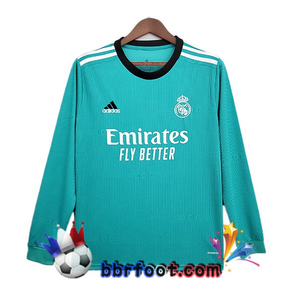 Maillot Foot Real Madrid Third Manche Longue Vert 21/22