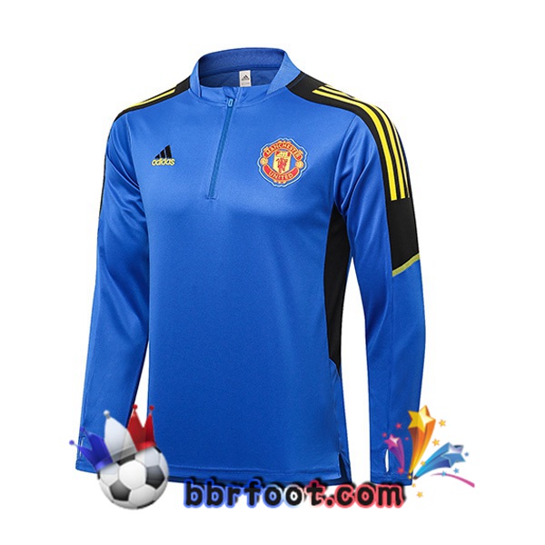 Sweatshirts Homme Manchester United Bleu 21/22