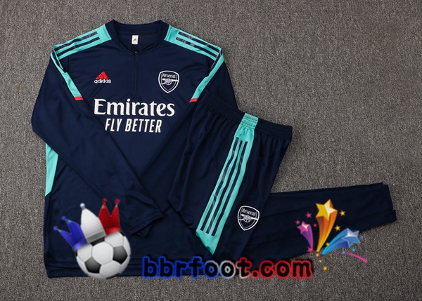 Survetement Foot Arsenal Bleu Royal 21/22