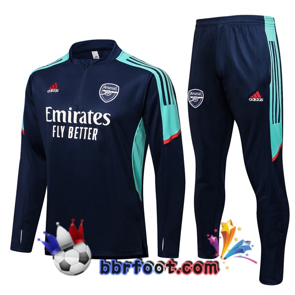 Survetement Foot Arsenal Bleu Royal 21/22