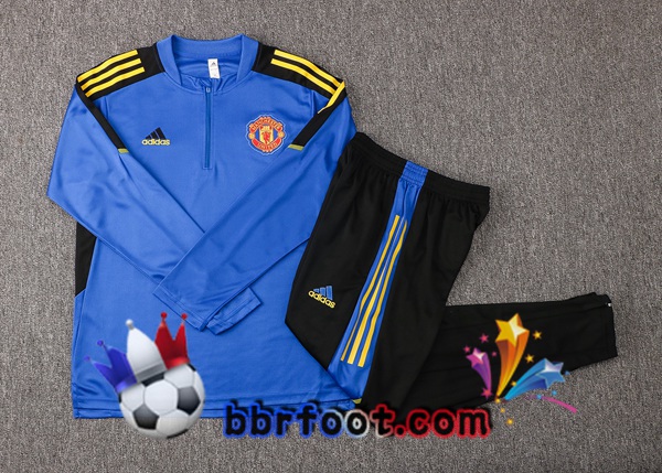 Survetement Foot Manchester United Bleu 21/22