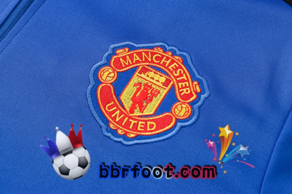 Survetement Foot Manchester United Bleu 21/22