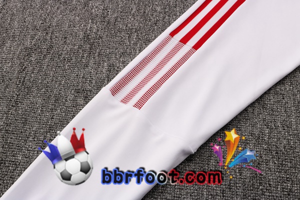 Veste Survetement Foot Manchester United Blanc 21/22