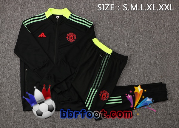 Veste Survetement Foot Manchester United Noir 21/22