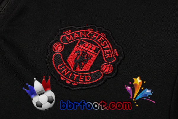 Veste Survetement Foot Manchester United Noir 21/22