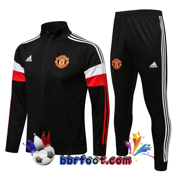 Veste Survetement Foot Manchester United Noir 21/22
