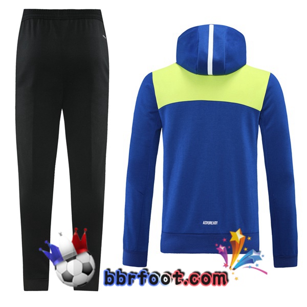 Veste A Capuche Survetement Foot Juventus Bleu 21/22