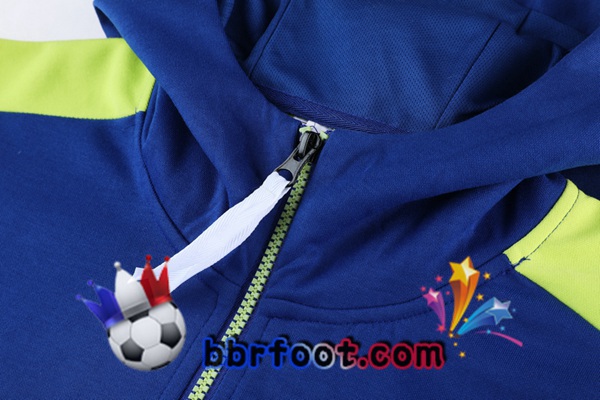 Veste A Capuche Survetement Foot Juventus Bleu 21/22