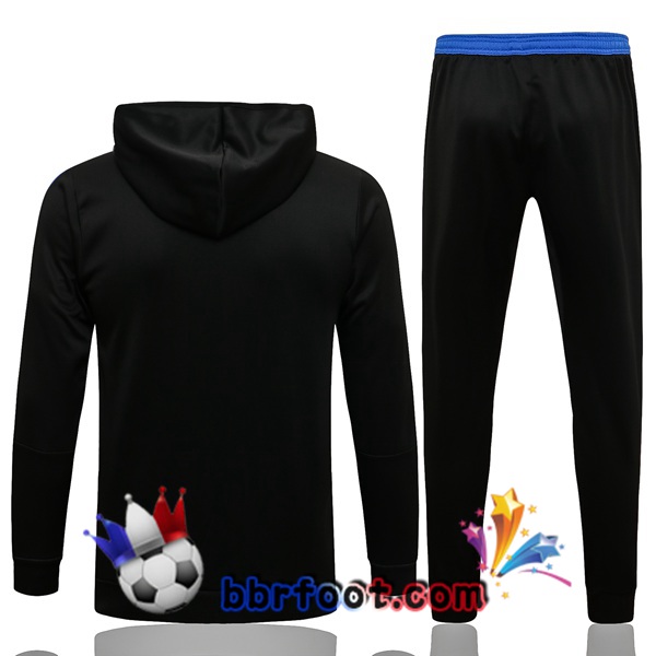Veste A Capuche Survetement Foot Real Madrid Noir 21/22