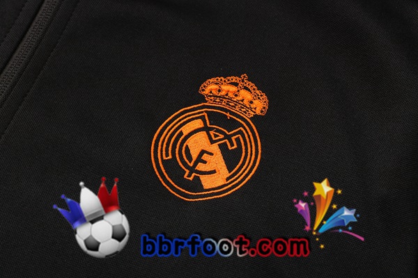 Veste A Capuche Survetement Foot Real Madrid Noir 21/22