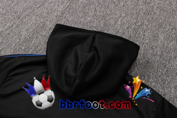 Veste A Capuche Survetement Foot Real Madrid Noir 21/22
