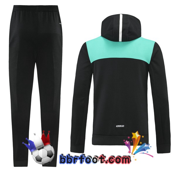 Veste A Capuche Survetement Foot Real Madrid Noir 21/22