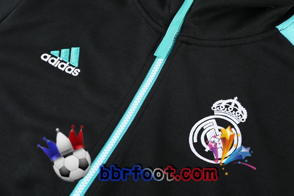 Veste A Capuche Survetement Foot Real Madrid Noir 21/22