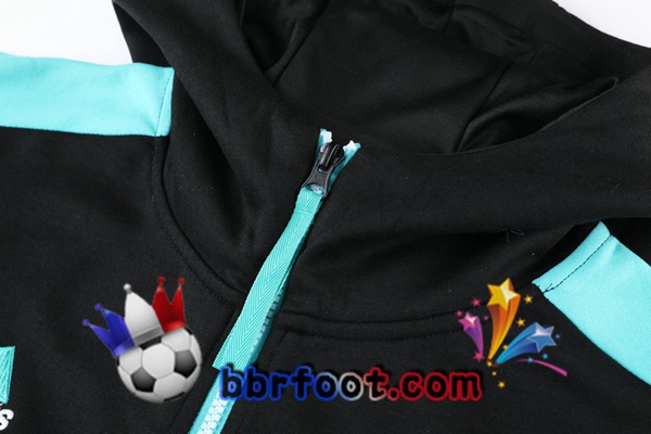 Veste A Capuche Survetement Foot Real Madrid Noir 21/22