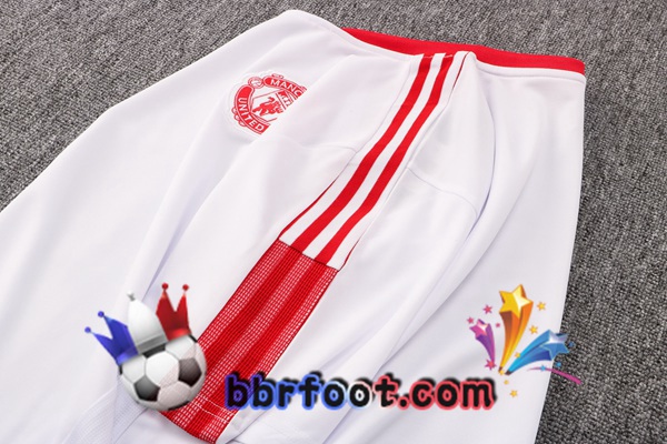 Training T-Shirts Manchester United + Pantalon Blanc 21/22