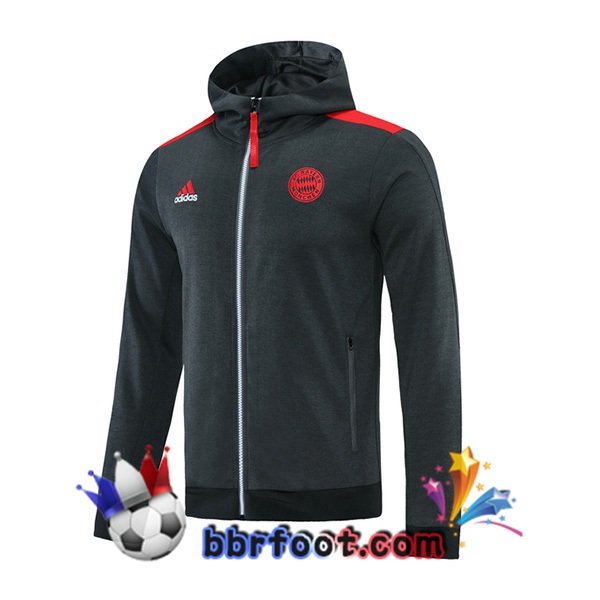 Veste A Capuche Bayern Munich Gris 21/22