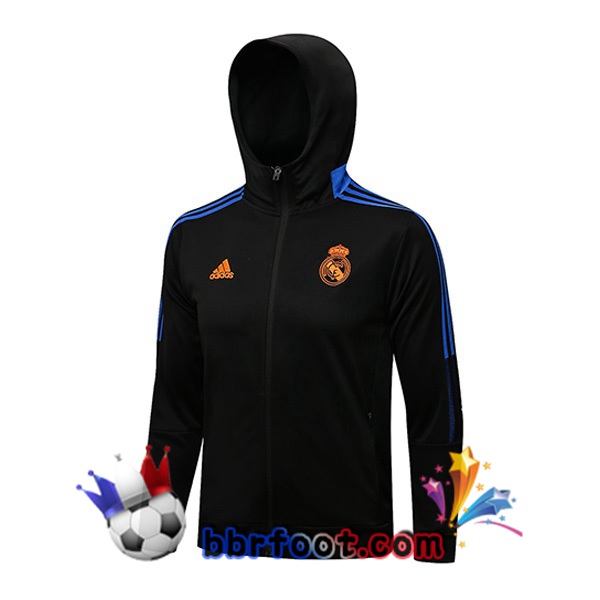 Veste A Capuche Real Madrid Noir 21/22