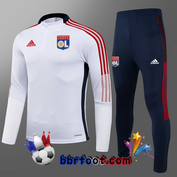 Survetement Foot Lyon OL Enfant Blanc 21/22