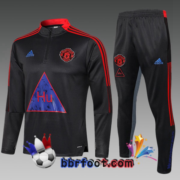 Survetement Foot Manchester United Enfant Gris 21/22