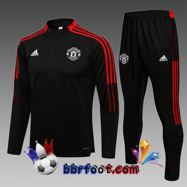 Survetement Foot Manchester United Enfant Noir 21/22