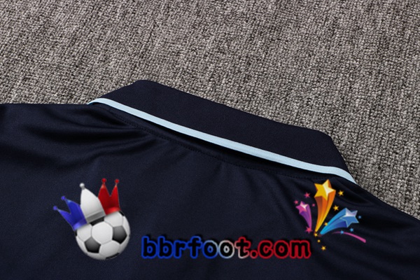 Polo Foot Manchester City + Pantalon Bleu Royal 21/22