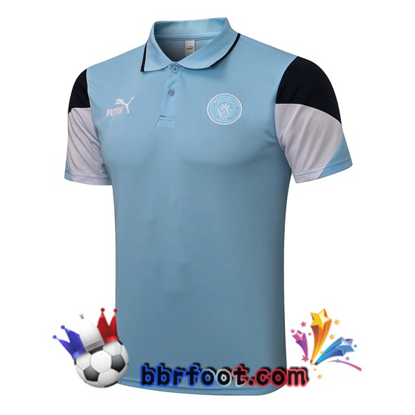 Polo Foot Manchester City Bleu 21/22