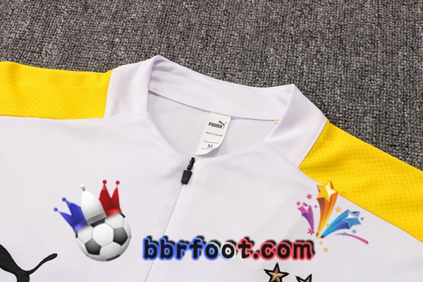 Survetement Foot Dortmund BVB Blanc 21/22