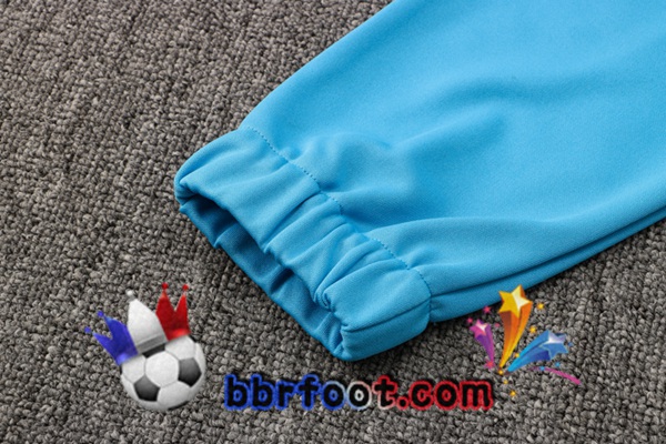 Veste Survetement Foot Marseille OM Bleu Blanc 21/22